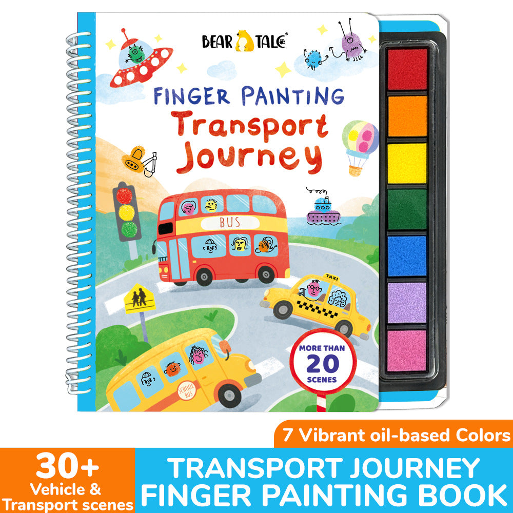 Finger Painting Activity Book | 30+ Scenes | 3+
