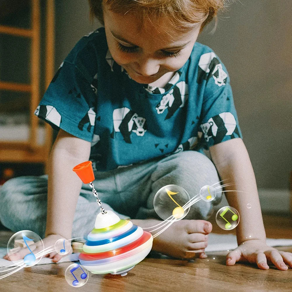 Spinning Top Toy With Music & Led | 3+