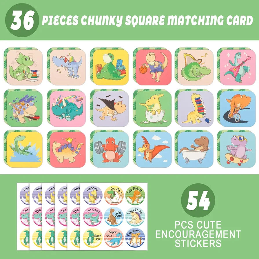 36 Pcs Cards Memory Matching Educational Game for 4-12 Y