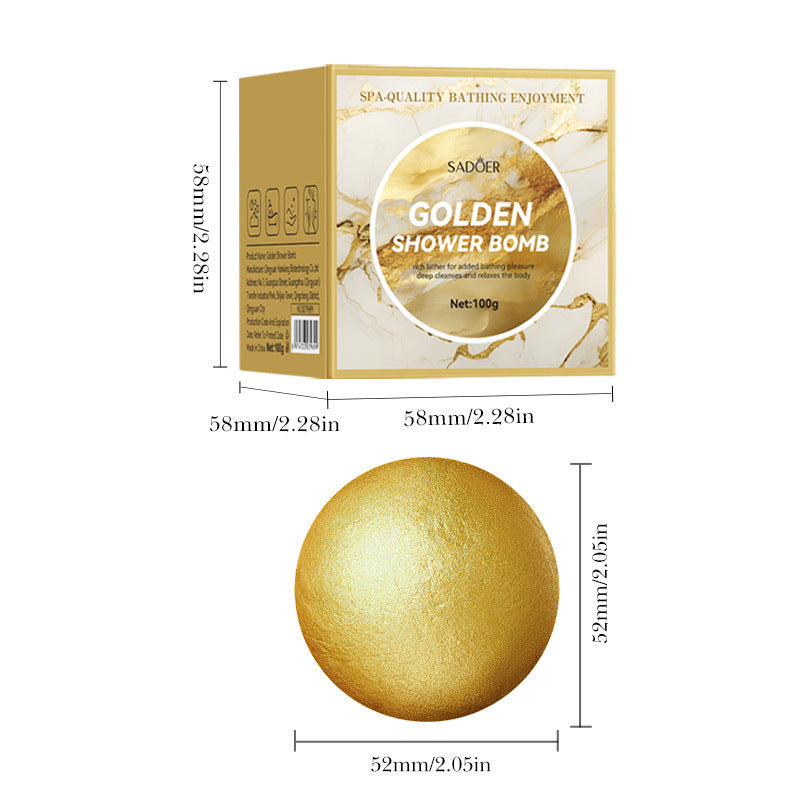 Golden Shower Bath Bomb | Skin Care - Relaxation | 100g