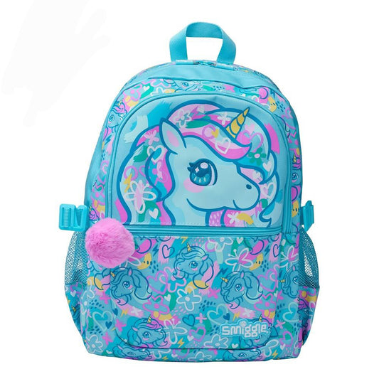 Smiggle Bright Eyes Unicorn Backpack | (G1–G3) | 42 cm