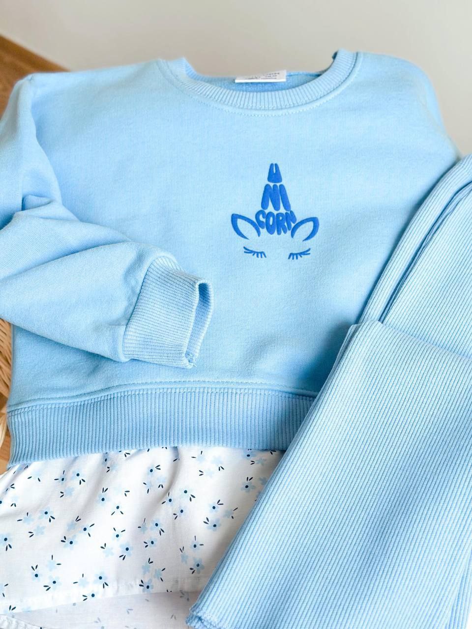 Outfit Cotton Unicorn Design Set Of 2 Pcs Size 2-8y