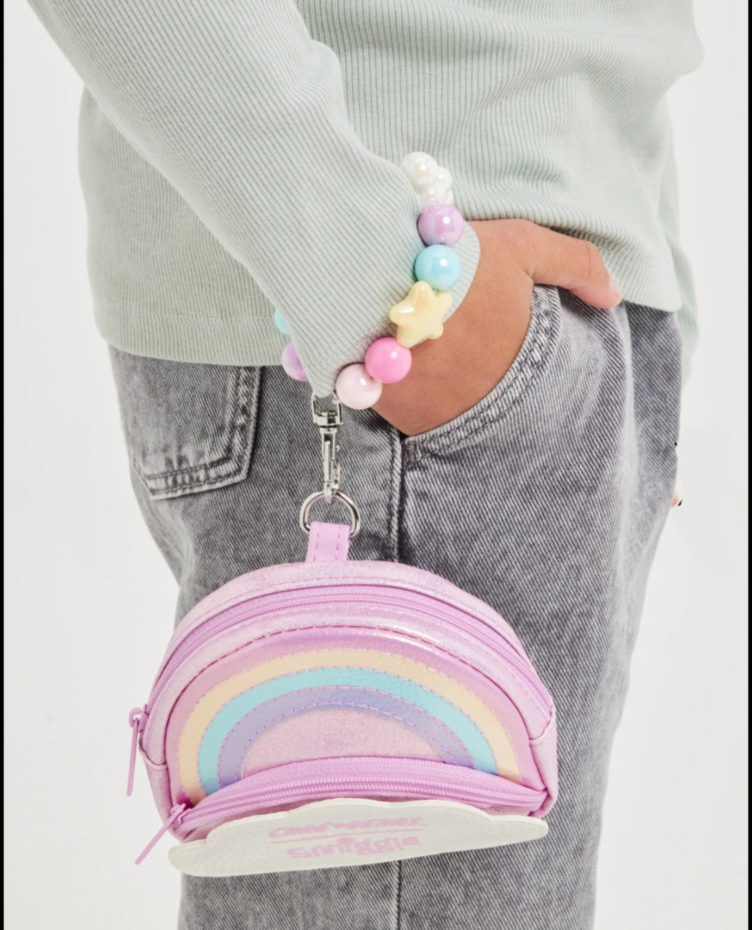 Smiggle Coin Wallet Pouch Lanyard | Care Bear
