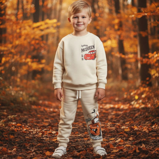 Beige Outfit Disney Cars Design Size 2-8y