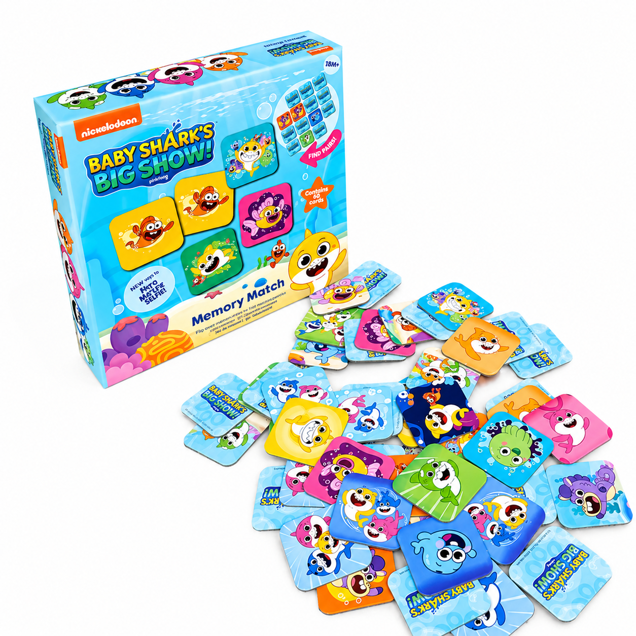 Baby Shark's Big Show! Memory Match Card Game | 2+