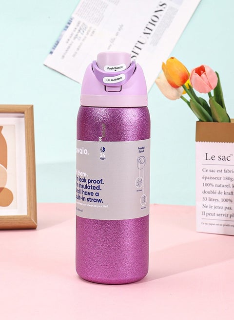 Owala FreeSip Stainless  Steel Water Bottle with Straw for Sports, Travel, and School BPA-Free 710-945ml