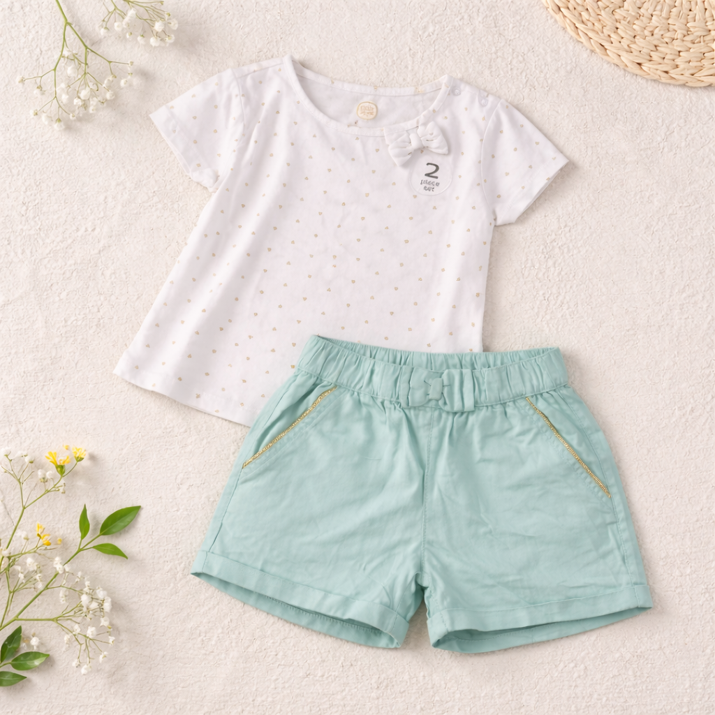 Girls Cotton Cool Club – Soft Summer Outfit (2y)