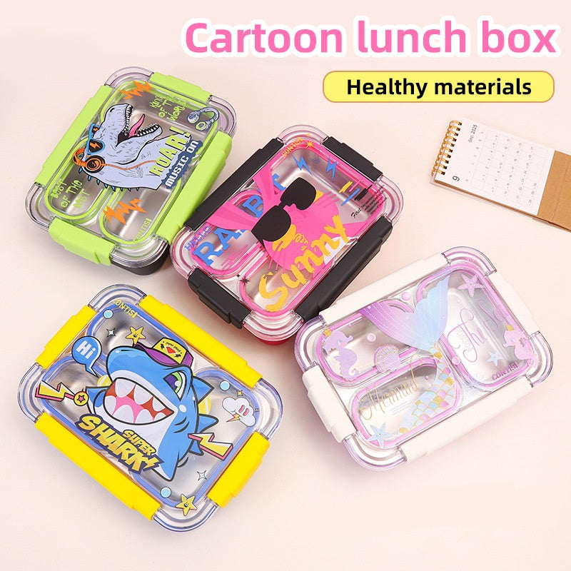 Lunch Box Stainless- Cartoon Design