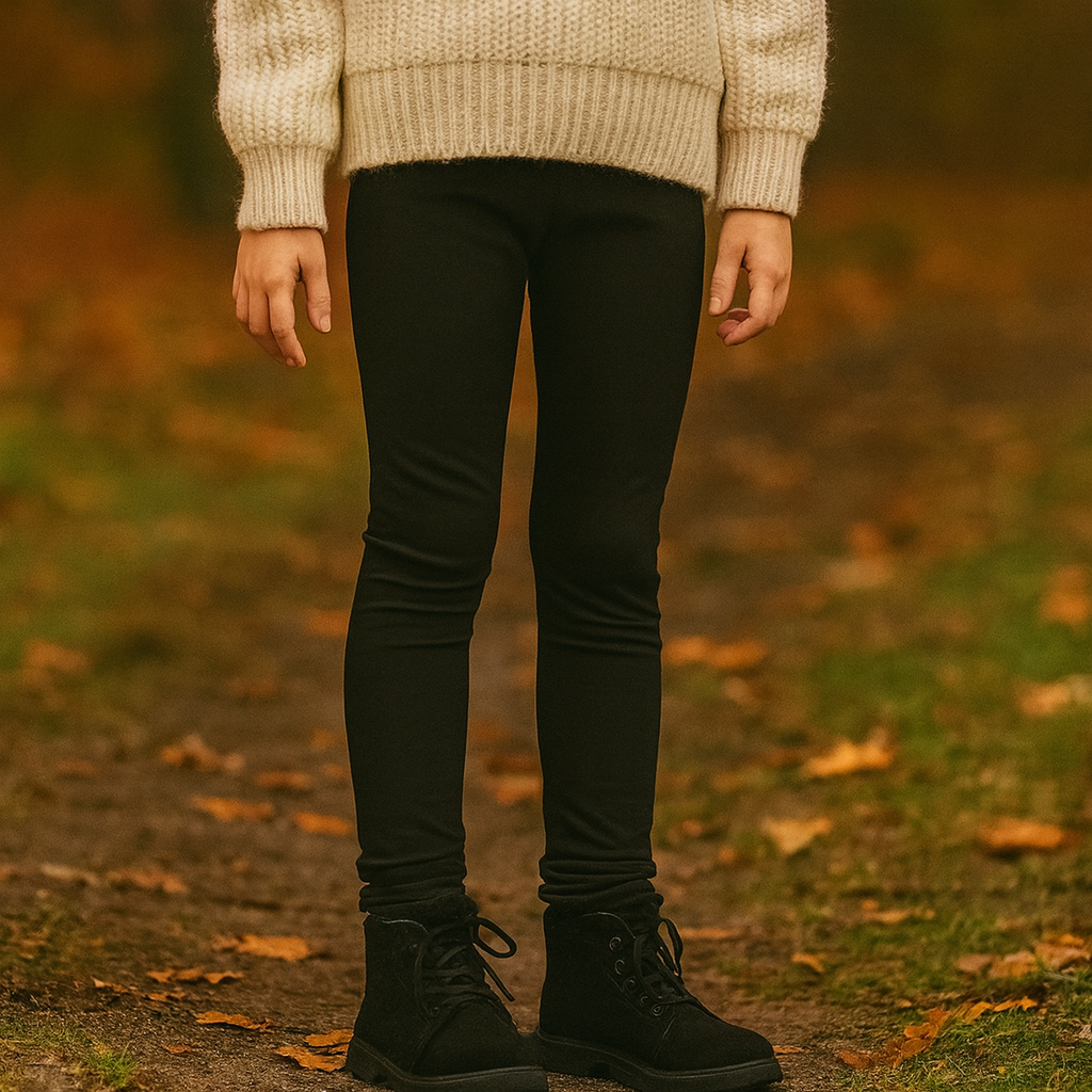 Leggings for Kids Girls, Casual Clothes Girls Stretch Pant Cotton 100% Size 2-7y