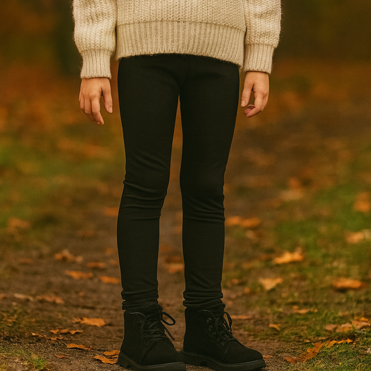 Leggings for Kids Girls, Casual Clothes Girls Stretch Pant Cotton 100% Size 2-7y