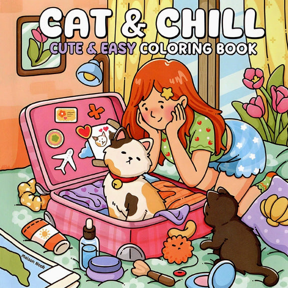 Cute & Comfy Coloring Books – 21 × 21 cm Softcover | 6+