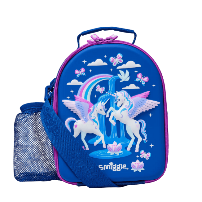 Smiggle Lunch Bag Unicorn Design With Shoulder Straps 25×19×12cm