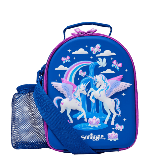 Smiggle Lunch Bag Unicorn Design With Shoulder Straps 25×19×12cm