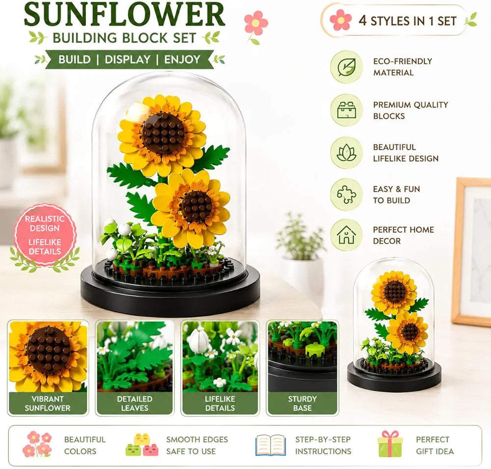 Building Block Flower Shade Collection | 8+