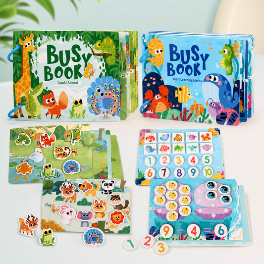 Small Educational Busy Book – Numbers & Animals