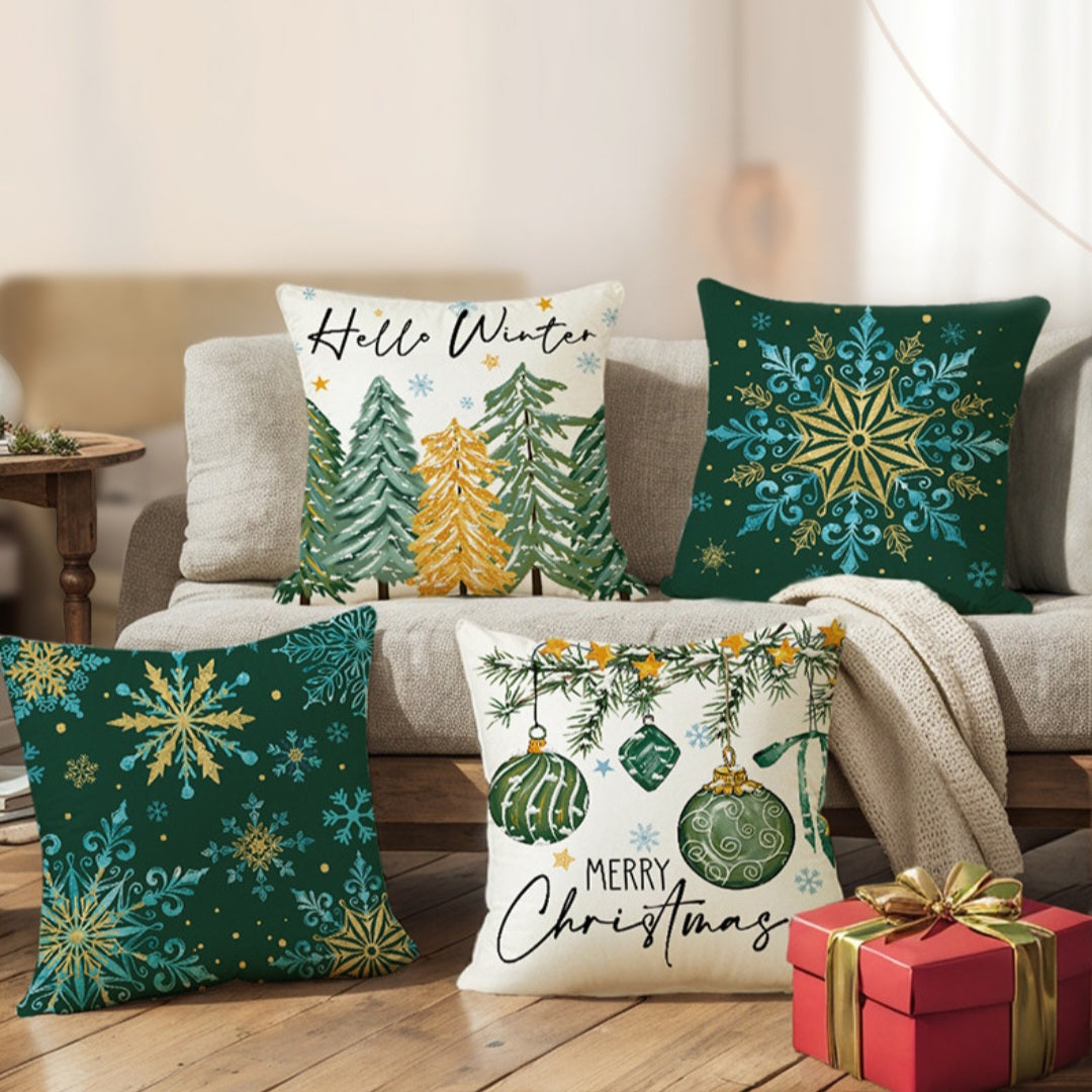 Christmas Decorative Cushion with Filling | 45×45 cm