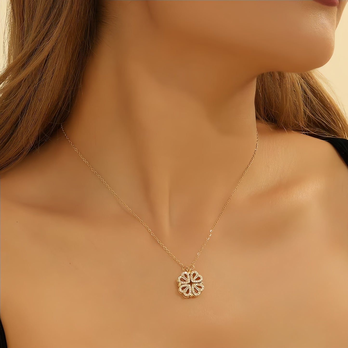 Valentine’s Day Gift – Stainless Necklace with Preserved Red Roses | Luxury Gift Box +Bag