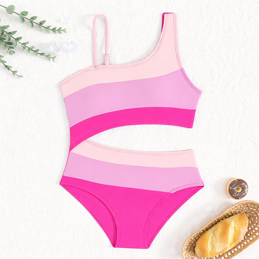 Girls Swimwear Set – Pink | Size 5–12Y