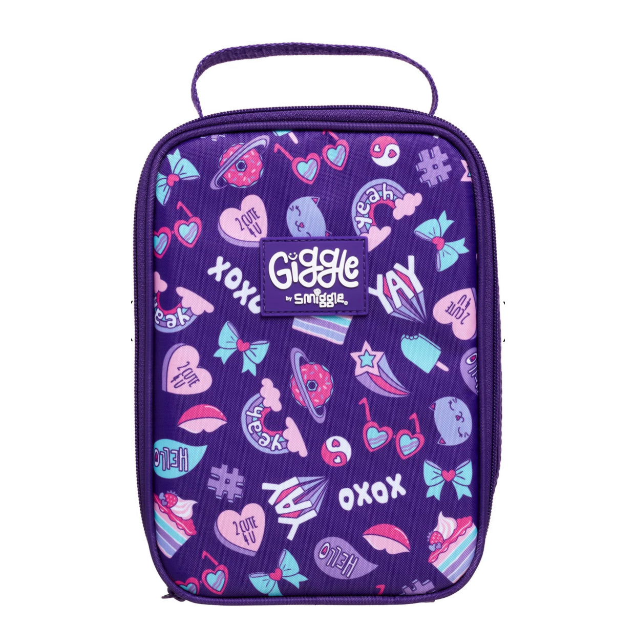Smiggle Purple Giggle Lunch Bag