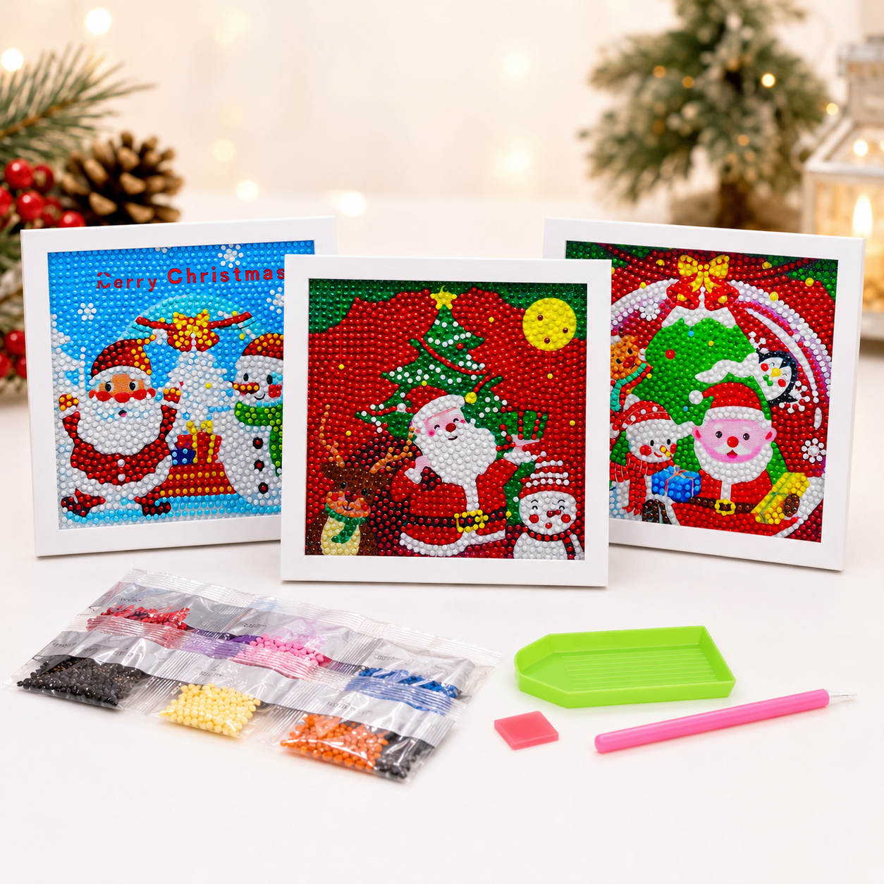 Christmas Diamond Painting Craft Kit | 17×17cm