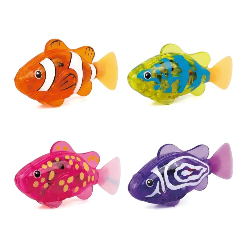 Electric Swimming Fish Set – 4 Colorful Water-Activated Fish Toys | 3+