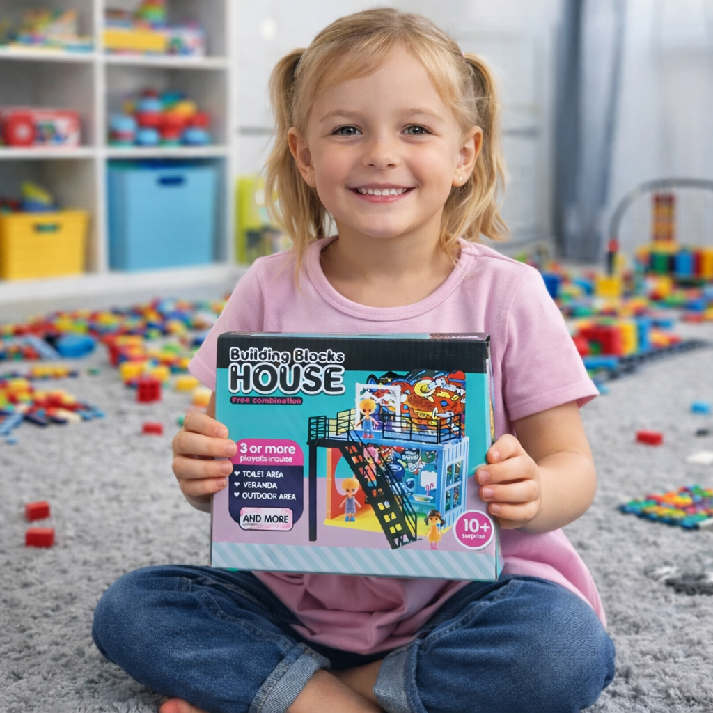 Building Blocks House - Surprise Box 10 Pcs | 3+