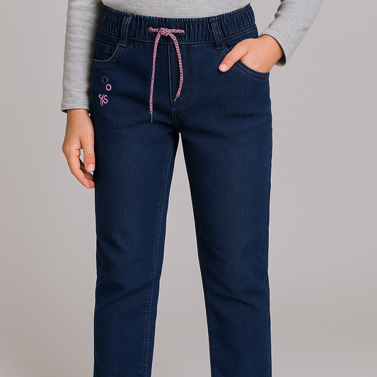 Warm Winter Jeans for Girls 8-9y