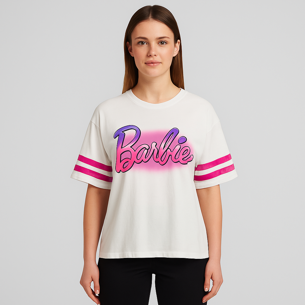 Tshirt Barbie For Women Cotton 100% Size XS-L