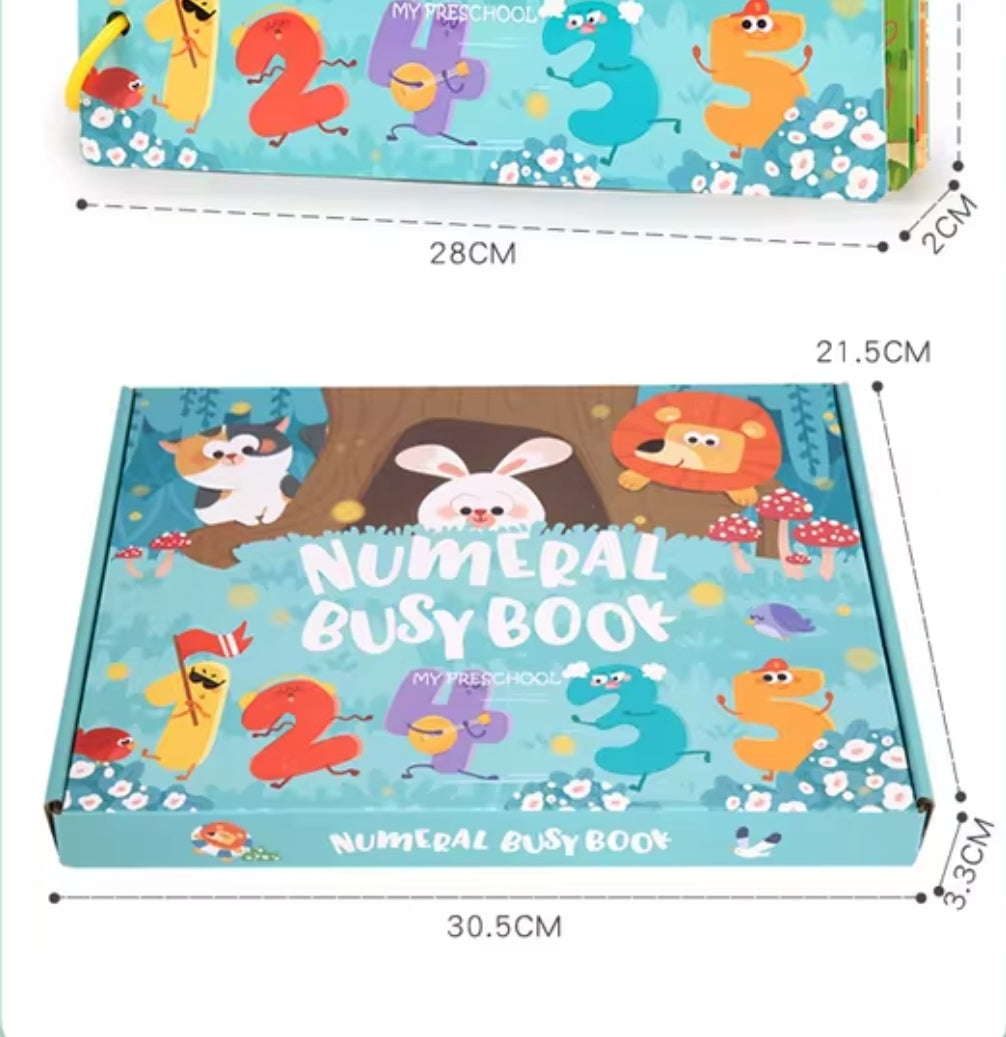 Montessori Busy Book for Children to Develop Learning Skills, and Preschool Educational Toy for Boys and Girls