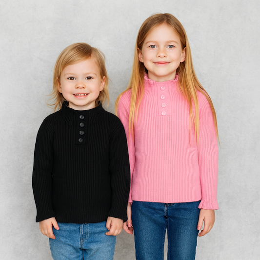 Warm Tops For Girls Size 4-8y