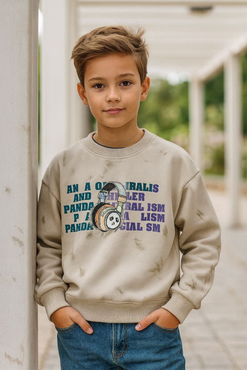 Sweatshirt With Fleece For Kids Size 4-10y