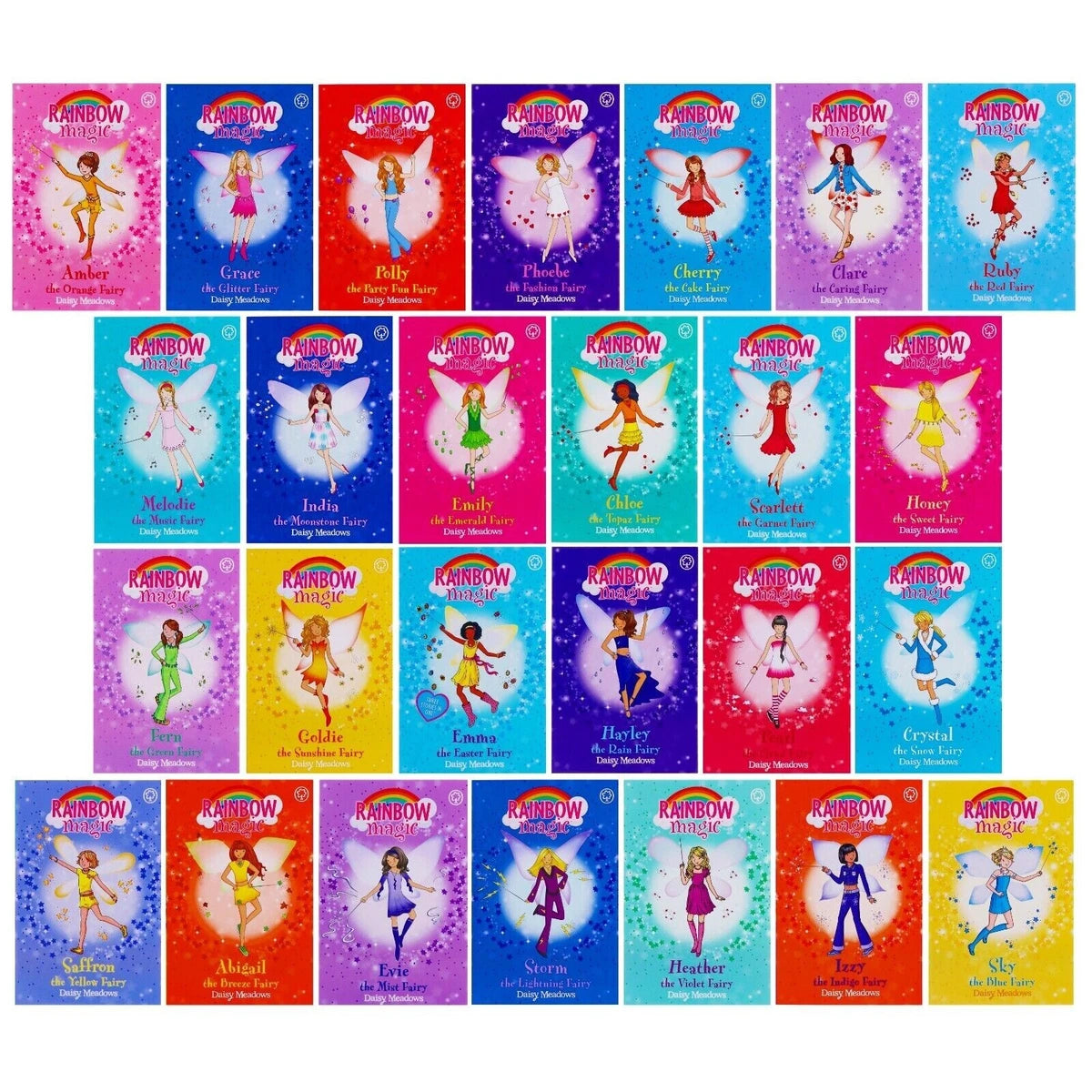 A Year of Rainbow Magic – 52-Book Fairy Collection Box Set by Daisy Meadows | 5+