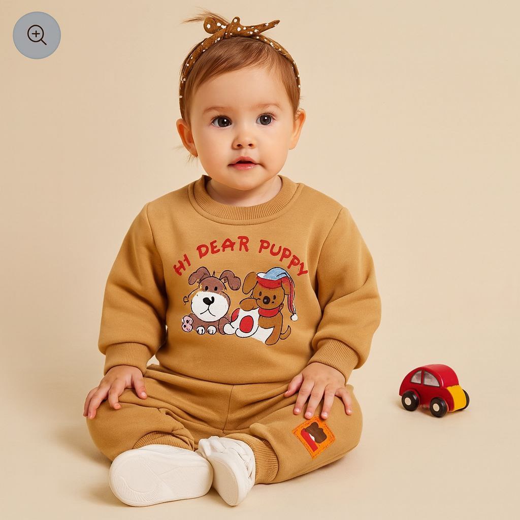 Pyjamas With Fleece For Baby Boy Puppy Design Size 6-36 months