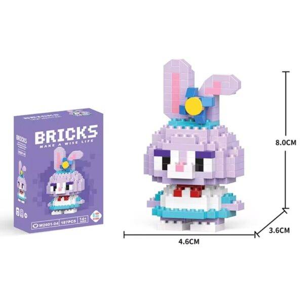 Mini Pixel Character Building Blocks Set – Collection 8+