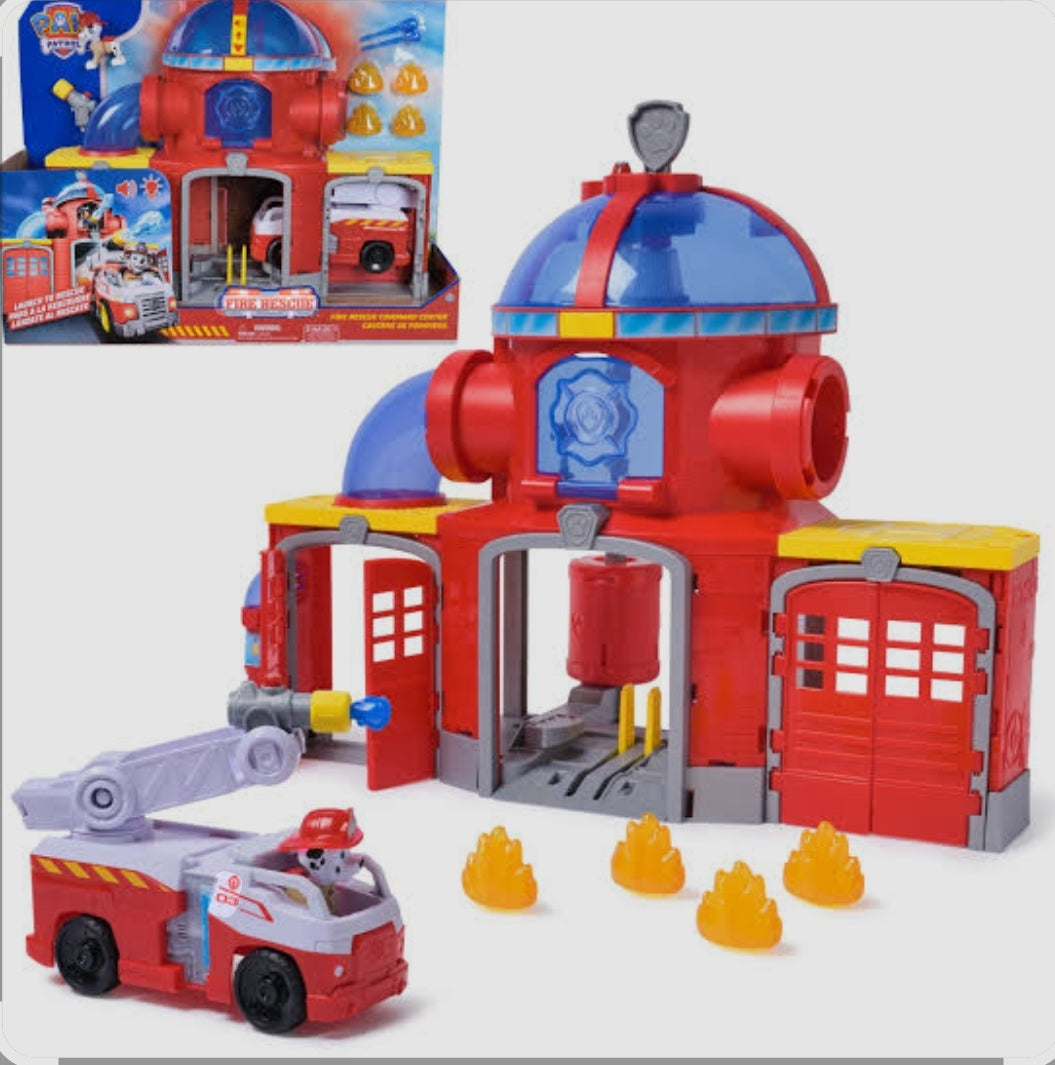 The Fire Rescue Paw Patrol Set Toy