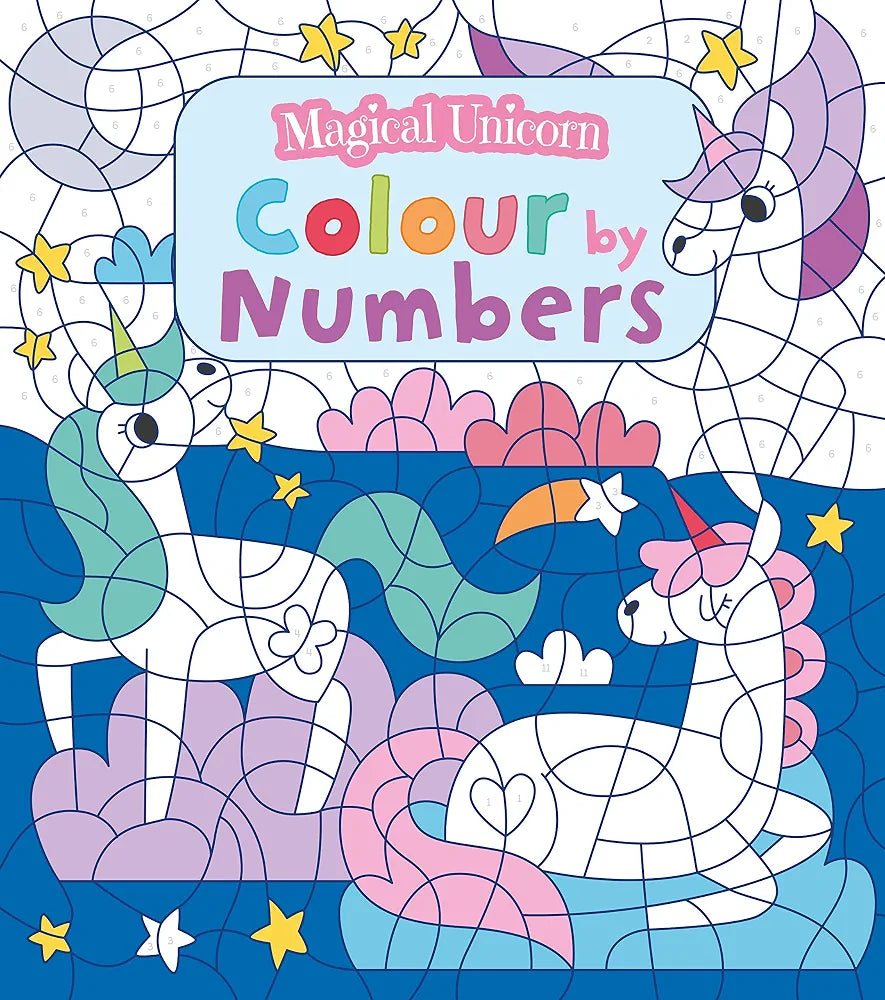 Magical Unicorn Colour by Numbers Activity Book – 96 Pages | Ages 4+