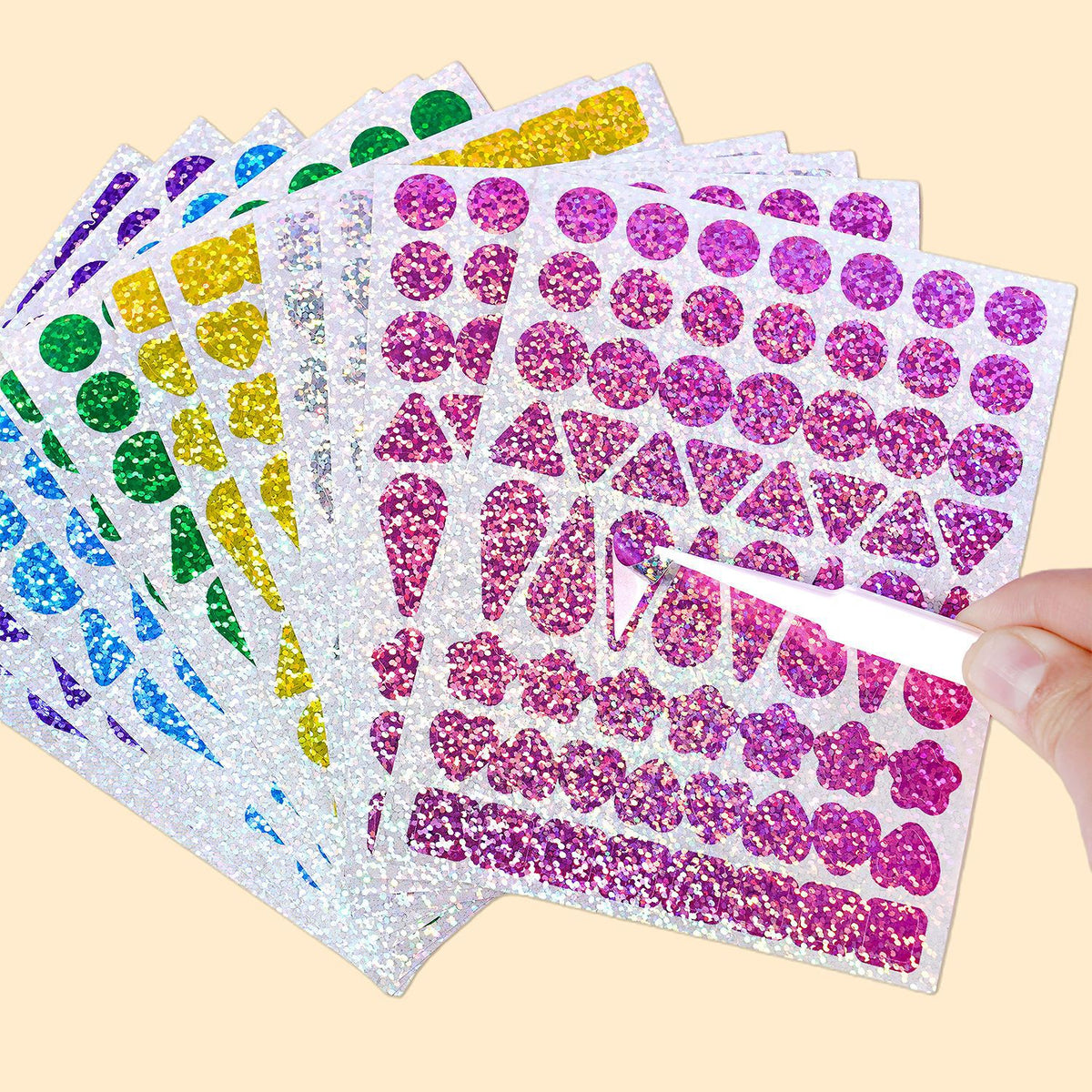 DIY Mirror Mosaic Sticker Art Kit – 720+ Stickers  | Size 20×18cm
