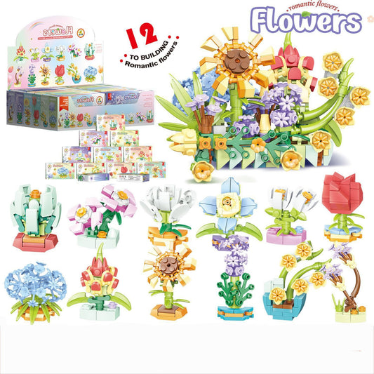 Building Blocks Romantic Flower | 12in1 | Full box | 3+