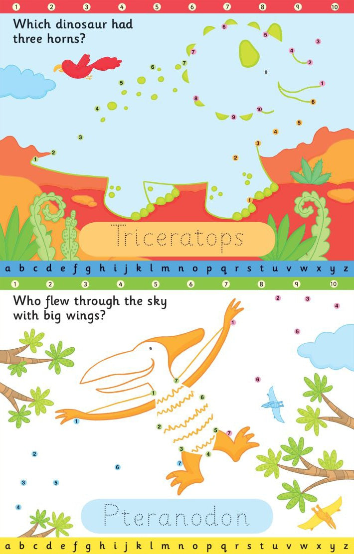 Usborne Wipe-Clean Dot-To-Dot Books | Soft Cover | 3+