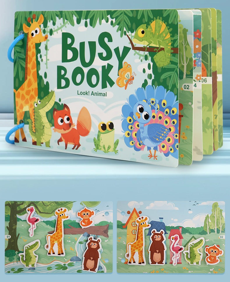 Small Educational Busy Book – Numbers & Animals