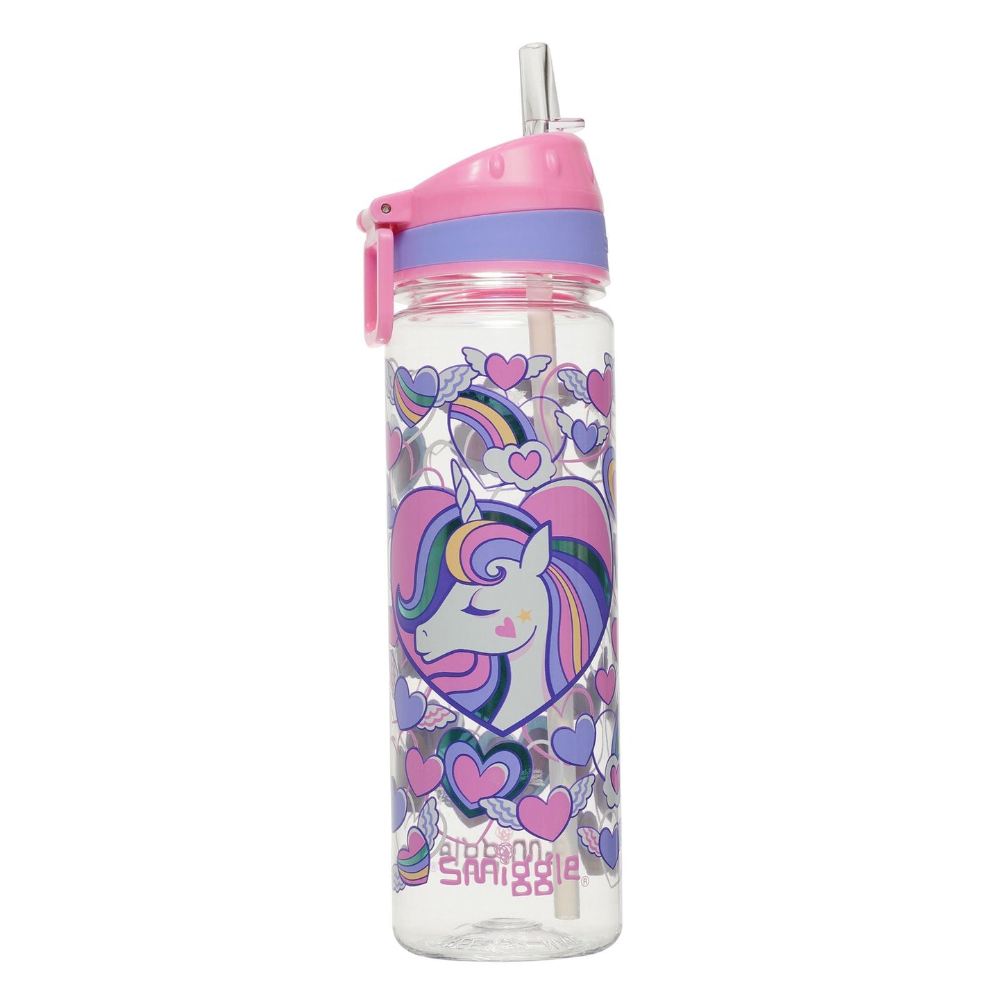 Smiggle Water Bottle - Unicorn Heart | 650ml