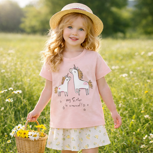 Cotton Unicorn T-shirt For Kids Size 3y