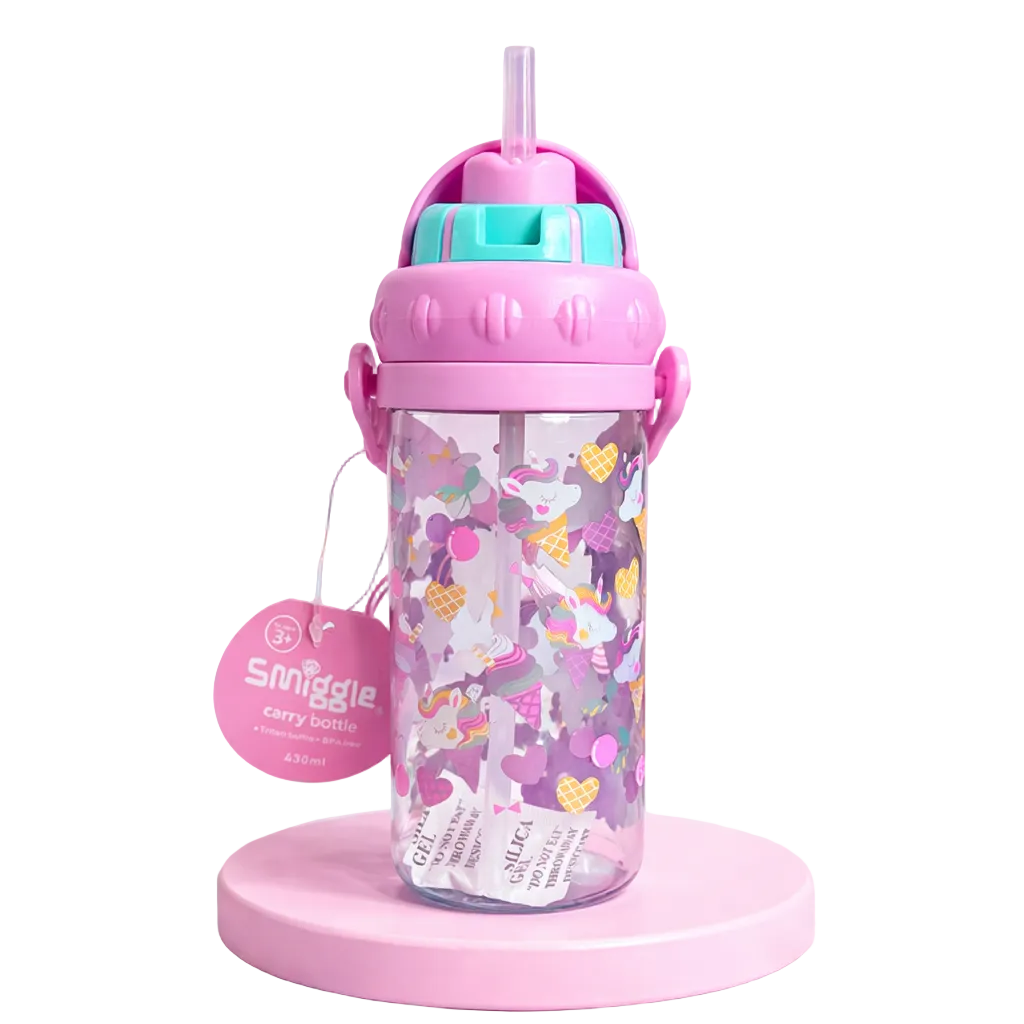 Smiggle Water Bottle – Unicorn Ice Cream | 430ml