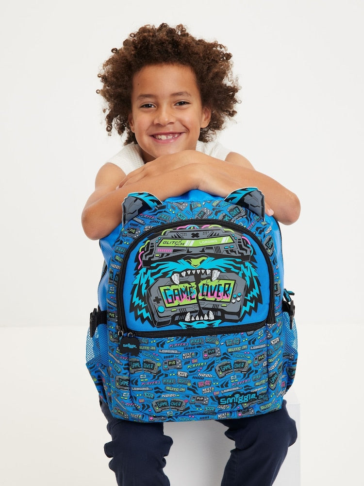 Smiggle Backpack Blue Game Over | G1-G3 | 42cm