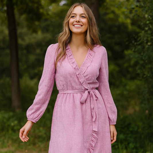 Pink Dress For Women Long Sleeve Brand:Vero Moda Size M