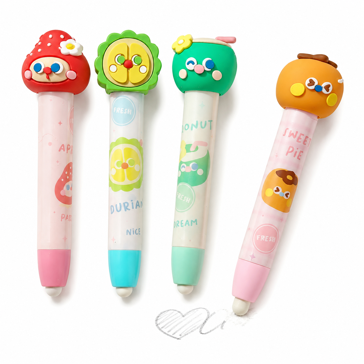 Cute Character Retractable Eraser