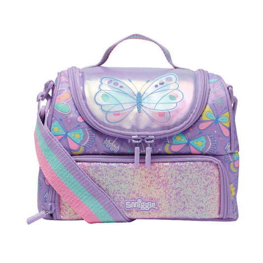 Smiggle Original Lunch Bag Girl Purple Butterfly