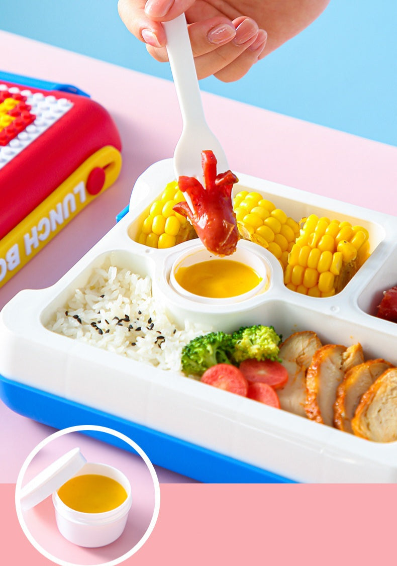 Lunch Box - Building Blocks | Fork & Spoon | 22.5×17.5×6.6cm