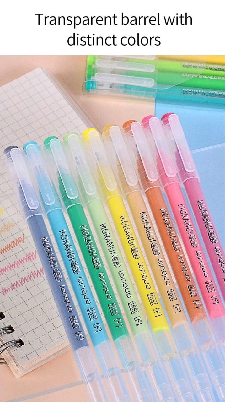 Morandi Metal gloss Pen Pack Of 9 Pcs 0.5mm