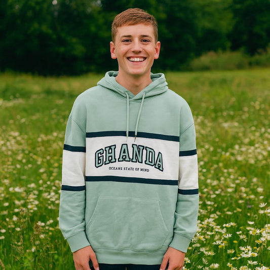 Hoodie With Light  Fleece Ghanda Design Size L-3XL